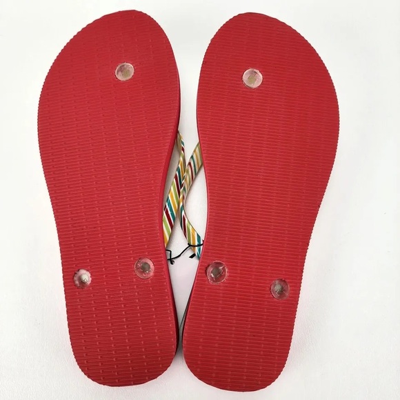 PR: Vera Bradley Flip Flops Rumba SZ 7-8 Medium tropical floral pattern - Picture 3 of 13